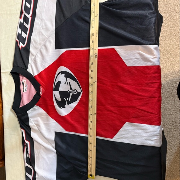 Thor Motocross Jersey Red Black White Long Sleeve Racing Top XXXL - Picture 6 of 15